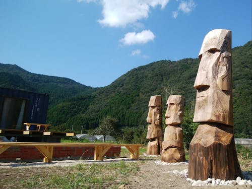 モアイをチェーンソウで作ったよ