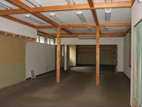 チャレンジの舞台となる空き店舗。これから改修スタートです!