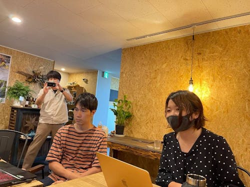 先日のイベントの様子。関わったら巻き込まれるシステム作動中!