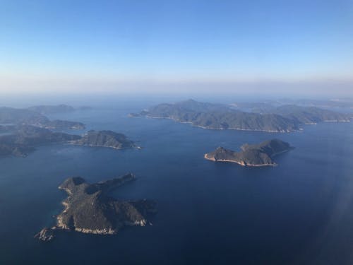 五島列島・五島市(上空から)