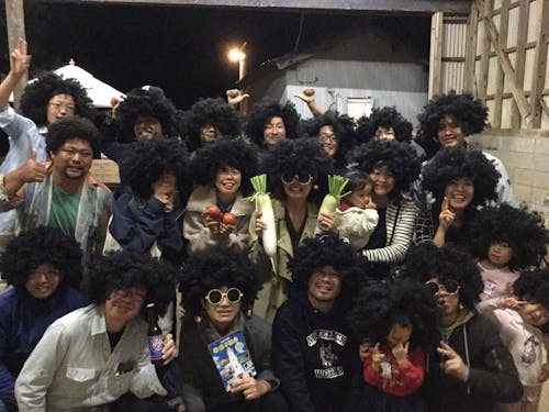 みんなでアフロ