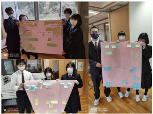 秋田県湯沢翔北高校の生徒達