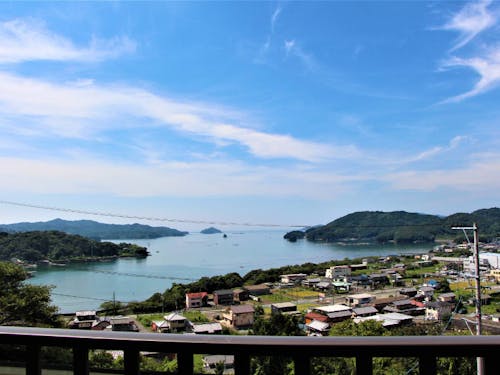 ベランダから五ヶ所湾を一望できます