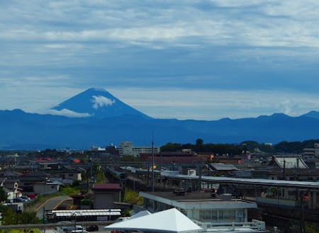 韮崎駅からの富士山