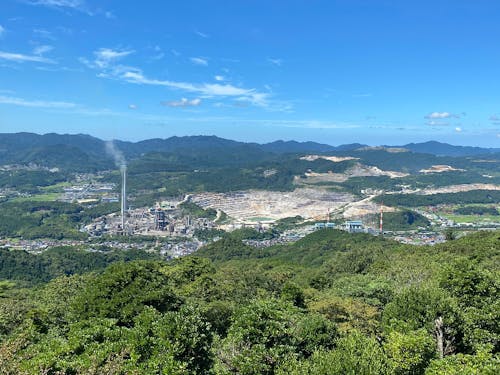 展望台から見る美祢市の景色