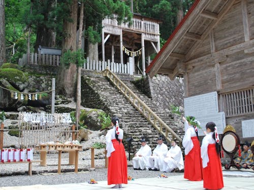 夏の創業祭の様子◎神社の祭りを一緒に体感してみませんか? ※TABITABI郡上より参照