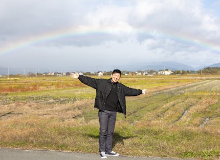 高島市はよく虹がでます。自然を感じる地方で働きませんか？