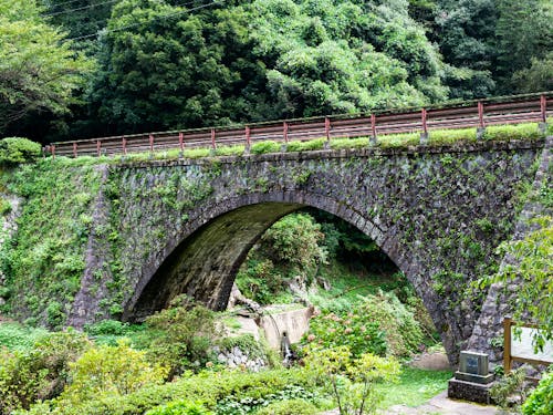 三見橋（通称めがね橋）アジサイが咲く6月頃の風景がオススメ