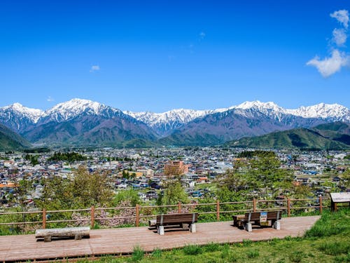 大町市街地のながめ