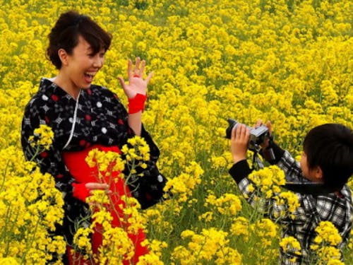 お子さんカメラマンも、撮影を楽しんだり。