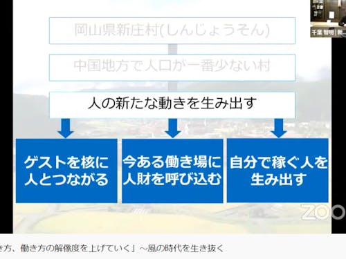 「人の新たな動きを生み出す」３つの活動