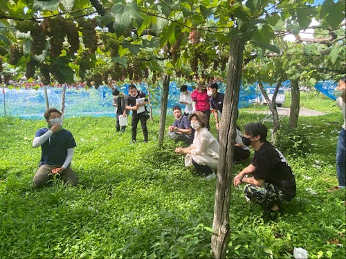 現地での社員研修