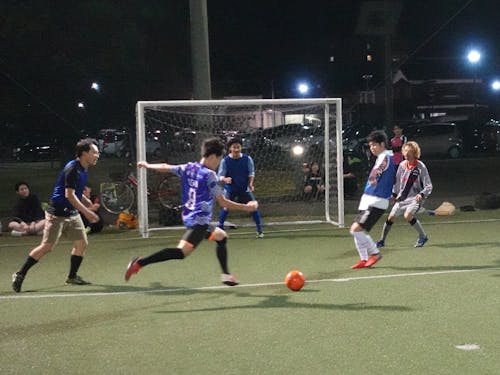 隊員チーム(青ゼッケン)VSその他チームで試合をしました!