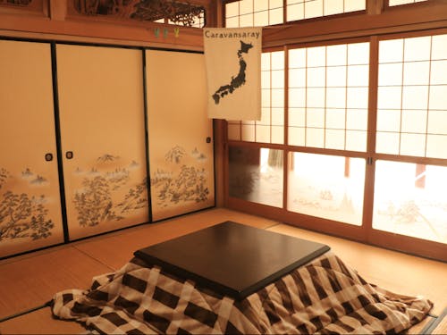 寒い時期は炬燵のある居間