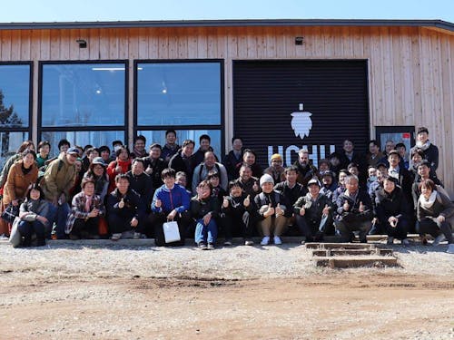 宇宙ブルーイングで記念撮影(ホップサミット2019)