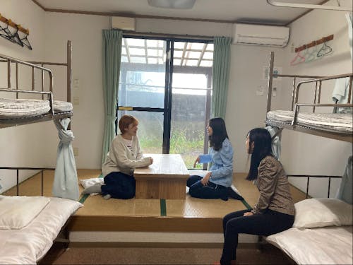 畳スペースもあるシェアルームの様子