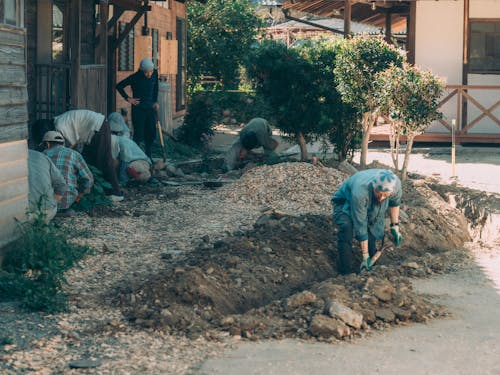 くらしを手に取り戻すを実践すべく、まず自分たちが手を動かします。