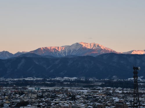 伊那市から望む南アルプス