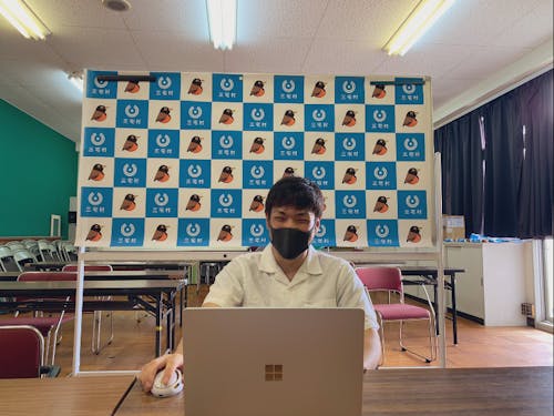 オンラインで行っている移住相談の様子