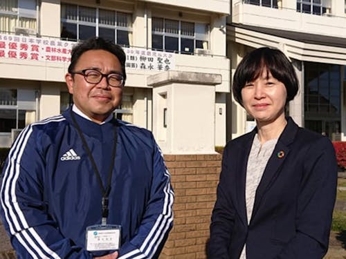 多くのまちづくりの取組に携わってきた瀧口教諭と松澤教諭