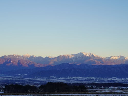 アルプスが美しく見える伊那谷
