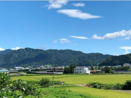 永平寺町ののどかな風景。自然に囲まれて健康的に生活できます。