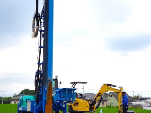 最先端エコジオZERO工法の様子