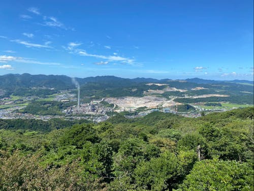 展望台から見る美祢市の景色