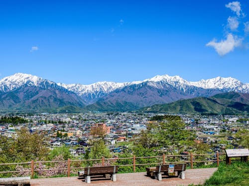 大町市街地のながめ