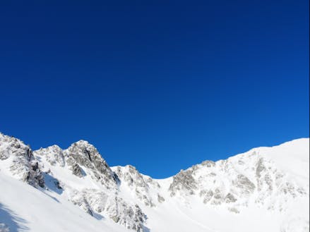 冬の中央アルプス宝剣岳