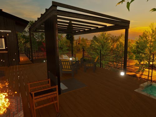 アウトドアダイングスペースのイメージ