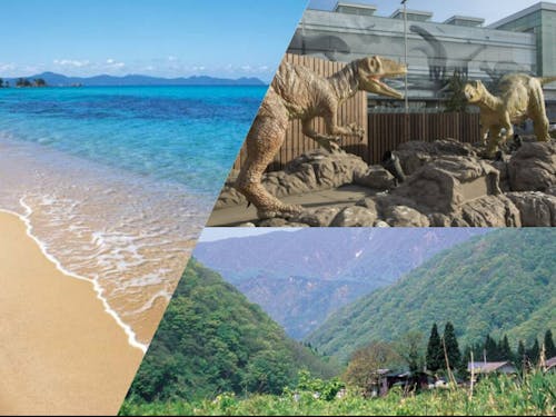 海あり、山あり、恐竜あり、福井県