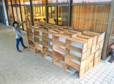 【その他プログラム】りんご箱でつくるみんなの図書室プログラム 4/27(土)15:00-17:00 4/28(日)〜5/1(水) 10:00-14:00