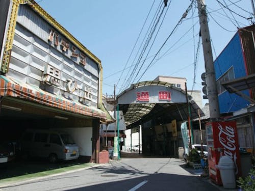 玉島の商店街