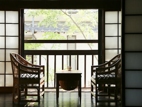 中庭に面した客室