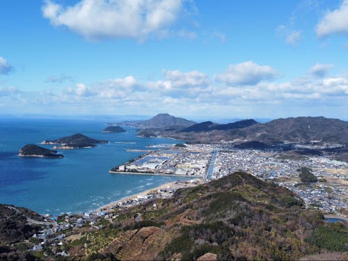 三豊市の七宝山からの眺め