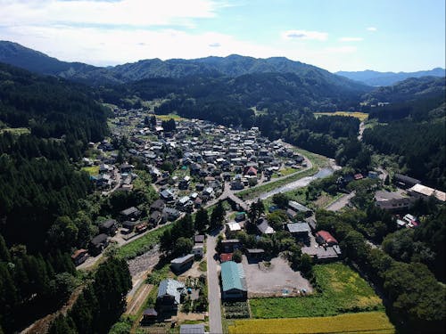 高根集落全景