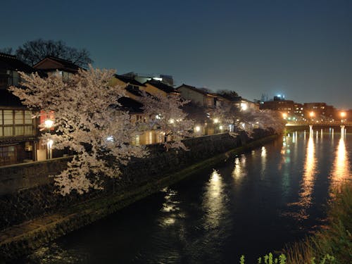 街中に流れる風光明媚な川
