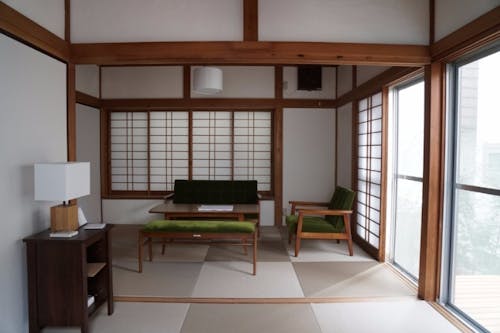 haletto house の内装（和モダンな落ち着いた空間）