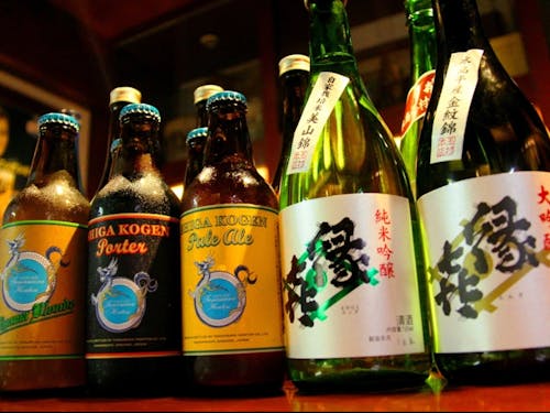 山ノ内町名産の地酒と地ビール