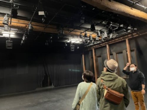 演劇のまち、豊岡にある劇場を見学