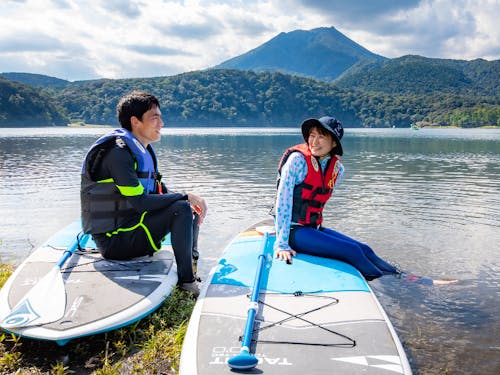高原町のシンボル、高千穂峰と御池
