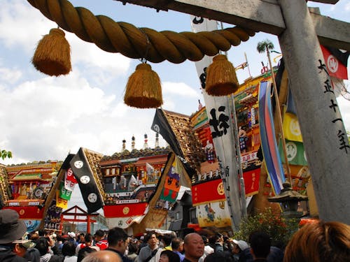 御祓地区での熱い祭りの様子