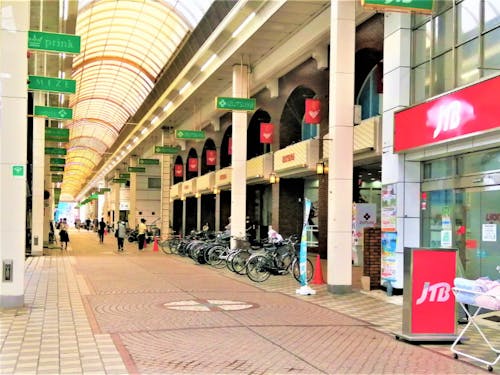 中心商店街の様子