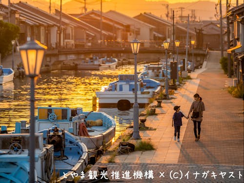 移住者も多い内川周辺(射水市)