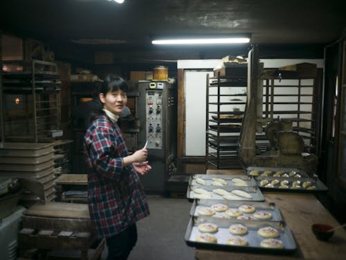 以前の「ときわベーカリー」の作業場にて