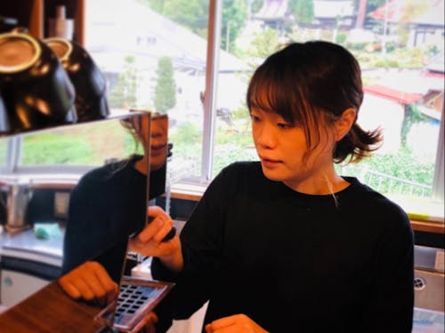 泉が丘喫茶室店長の植田麻緒さん