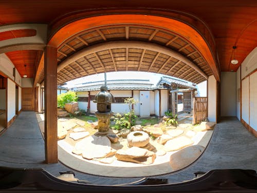 文化財施設の日本庭園