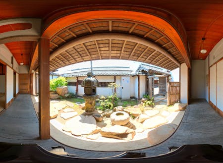 文化財施設の日本庭園