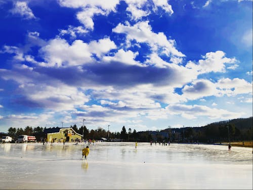 冬にはスケートリンクも登場!